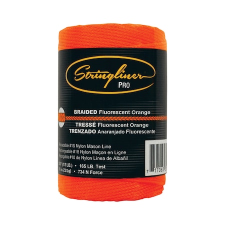 Stringliner Stringliner 0.5 oz Mason's Line and Reel 500 ft. Fluorescent Orange Braided 35459